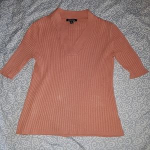 Womens knit v-neck blouse